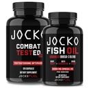 Jocko Suplementos de combustible Bundle - Booster de prueba para hombres + Omega 3 aceite de pescado (2 Pack) Potencial Antioxidante &amp; Muscle Builder