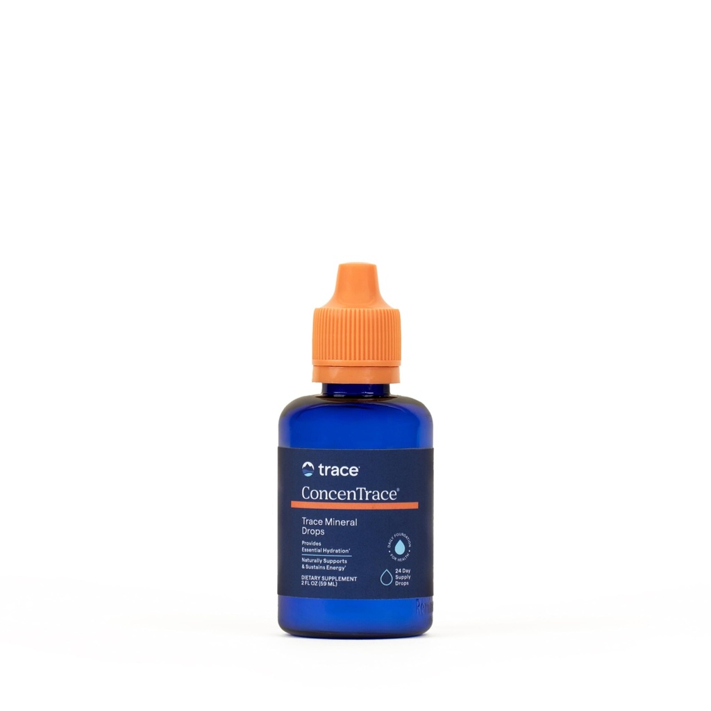 Trace Minerals ConcenTrace Trace Mineral Drops | Supports Energy, Digestion, Bone Health & Hydration, 70+ Ionic Trace Minerals w/ Magnesium, Chloride & Potassium | Keto, Vegan & Non-GMO | 24 Servings