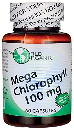 World Organics Mega Chlorophyll 100 Mg Capsules, 60 Count X 2