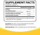 Curcumin Turmeric Suplemento 1000mg para Soporte Conjunto-185x Biodisponible & alta absorción con tecnología NovaSOL – 60 NutriCumin Softgels