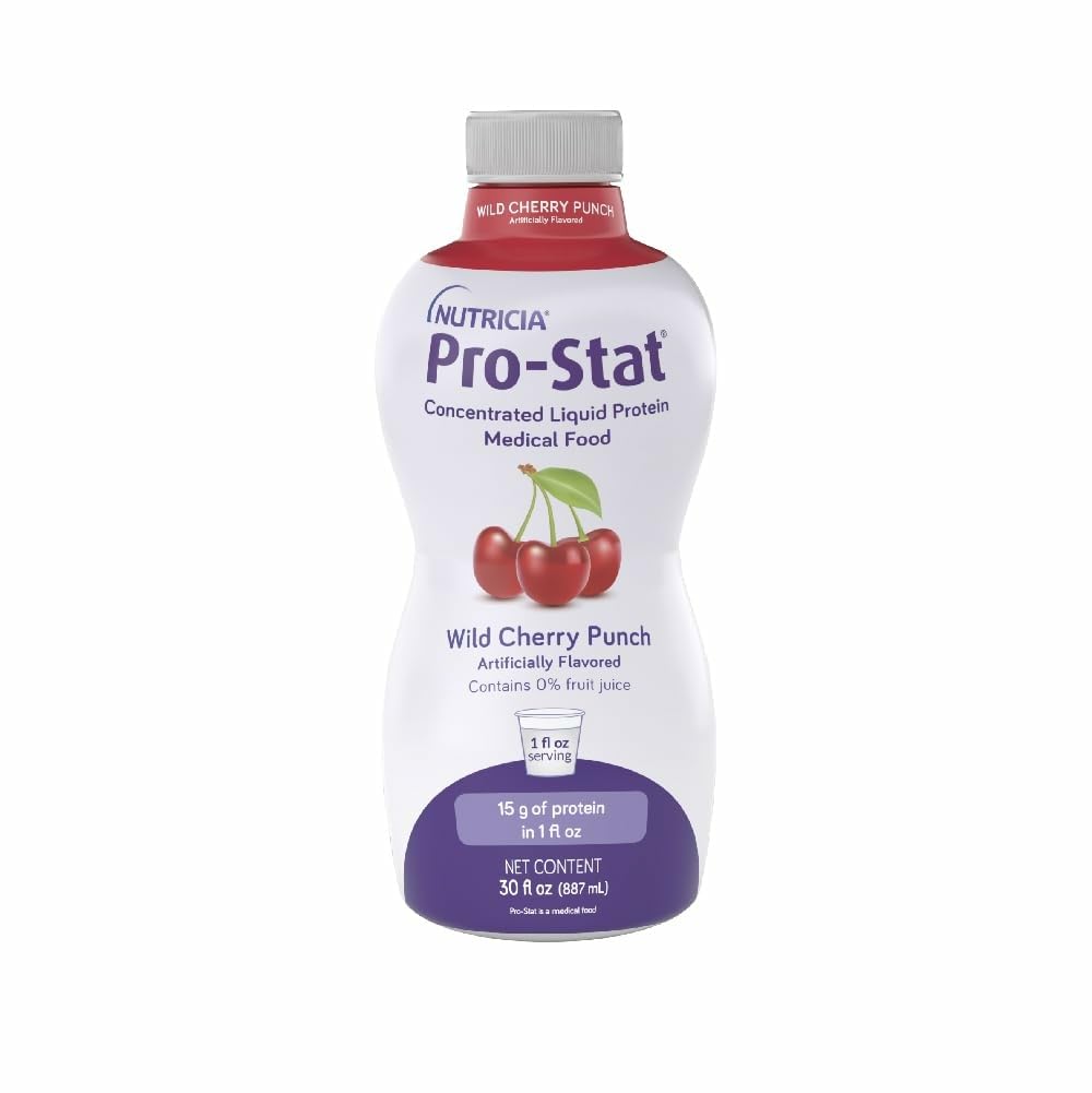 Pro-Stat Concentrated Liquid Protein Medical Food - Cereza salvaje Punch, 30 Fl Oz Bottle