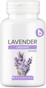 Cápsulas de lavanda orgánica - Píldoras de lavanda para la relajación y el equilibrio - Soporta Mente calma y cuerpo - Suplemento natural - No Gluten-Free - 90 Cápsulas Vegan