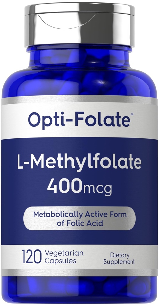 Carlyle L Methylfolate 400 mcg ← 120 Vegetarian Capsules ← Methyl Folate optimizado y activado