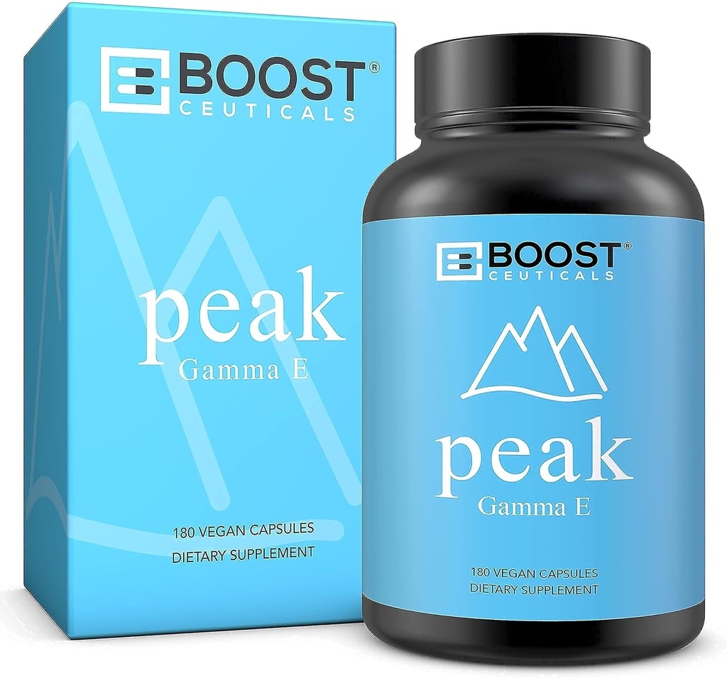 [BRSWYFQZBYGQIFD5] BoostCeuticals Popular Together Vitamina e 400 IU Gamma E Mixed Tocopherols CoQ10 200mg 270 Vegan Bundle No Additives Non-GMO Gluten Free Pure Natural Vitamina e Co Q 10 Suplemento Bioperine Capsules