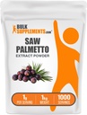 BulkSupplements.com Saw Palmetto Extract Powder - Serenoa Repens, Saw Palmetto Supplement, Herbal Supplement - Vegan & Gluten Free, 1g per Serving, 5kg (11 libras) (Pack of 5)