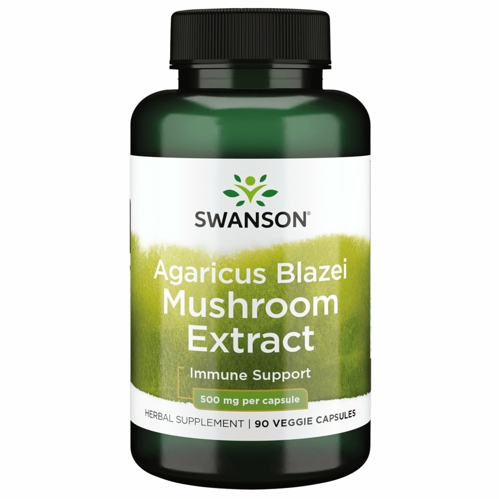 Swanson Agaricus Blazei Mushroom Extracto 500 Mg 90 Caps