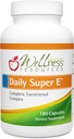 Wellness Resources Daily Super E Tocotrienol Complejo - Vitamina E del espectro completo con Delta, Gamma & Alpha Tocotrienols for Antioxidant Protection, Soy-Free, Fuente natural, Non-GMO (180 caps)
