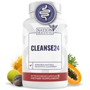 Cleanse24 - Intestinal Cleanse for Humans with Wormwood, Papaya, Black Walnut - Herbal Intestinal Cleanse, Gut Cleanse for Men & Women, 60 Capsules