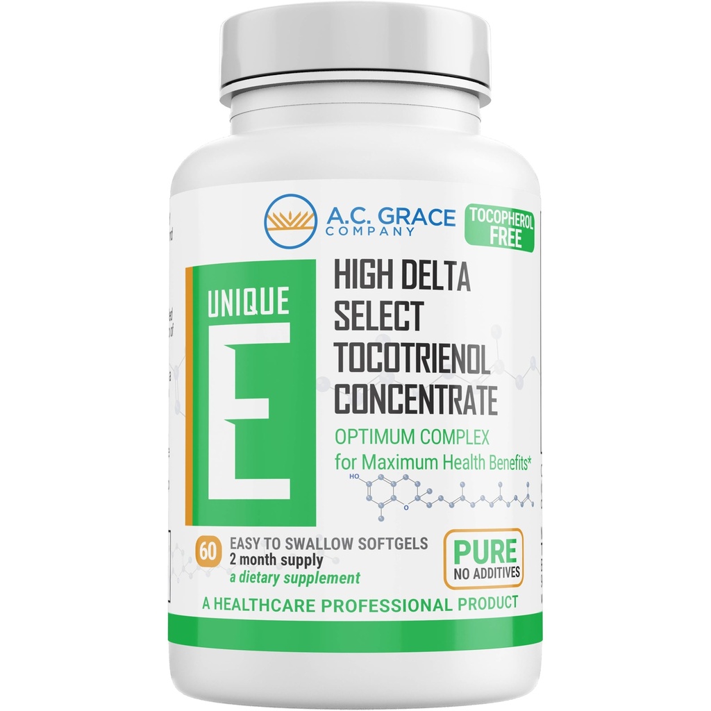 A.C. Grace Company, Unique E Tocotrienols - Tocopherol Free Softgels, 60 Conde