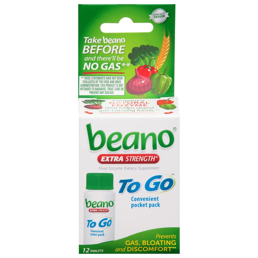 Dramamine Original 36 Count and Beano to Go 12 Tablets