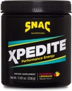 SNAC XPEDITE - Preworkout Performance Drink Supplement, Promotes Energy and Focus, Nitric Oxide Booster " Thermogenic, L-Carnitine, Beta Alanine, Raspberry Lemonade Powder, (24 Servings)