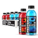 Protein2o 15g Whey Protein Isolate Hydration Drink Plus Energy & Focus, 350 mg de electrolitos, vitaminas B5 & B6, Sugar Free, Energy Variety Pack, 16.9 oz Bottle (Pack of 12)