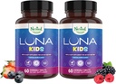 Nido Naturales Luna Niños Tablas de ayuda para dormir para niños 4+ - Ingredientes de origen natural - Gentle, Suplemento herbal con manzanilla, Melatonina, Valerian & Lemon Balm - 120 Tablas Chewable