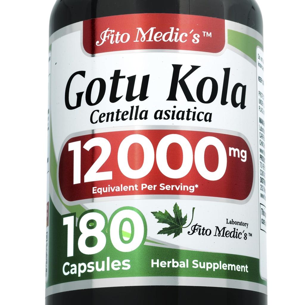 FITO MEDIC'S Lab | Gotu Kola | Centella Asiatica | 180 Capsules