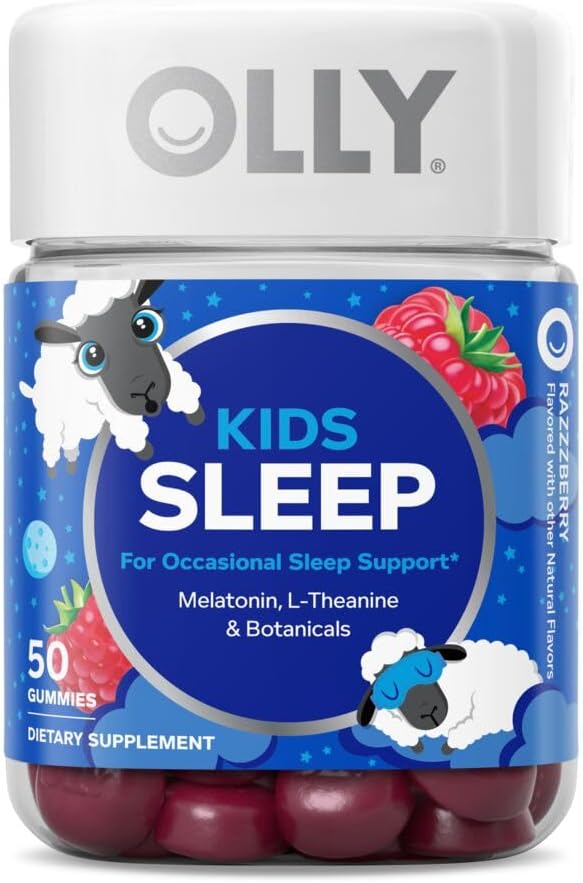 OLLY Kids Sleep Gummy, Melatonin, L-Theanine, Chamomile, 60 & 50 Conde