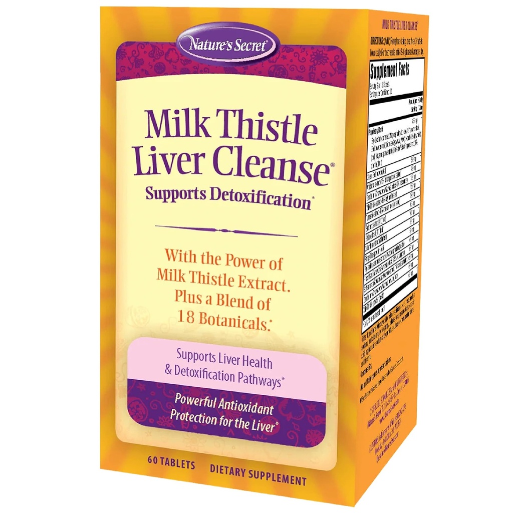 La leche secreta de la naturaleza Limpiador de Vida - 60 Tabletas - Soportes Vida sana Función " Detoxificación - 18 Turmérico de Blend botánico, Dandelion, Beet, " Artichoke - Antioxidante natural poderoso