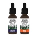 Host Defense Bundle with Lion's Mane Extract, 1 fl oz & Cordyceps Extract, 1 fl oz - Support Brain Health, Memory & Focus - Immune & Energy Support Supplement*