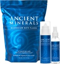 Antiguos Minerales Bromas de baño de magnesio - Espray de aceite de magnesio y Loción de magnesio - Pura Genuina Zechstein Chloride