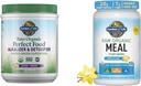 Jardín de la vida cruda orgánico perfecto alimento Alkalizer " Detoxifier Juiced Greens Superfood Powder " Vegan Protein Powder - Raw Organic Reemplazamiento de la comida Shakes - Vanilla - Pea Protein
