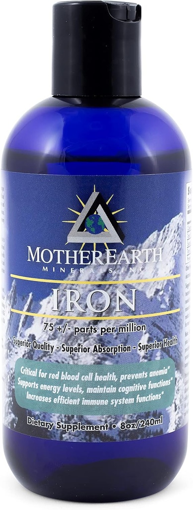 Angstrom Minerals, Iron-8 ozs por MotherEarth Minerals