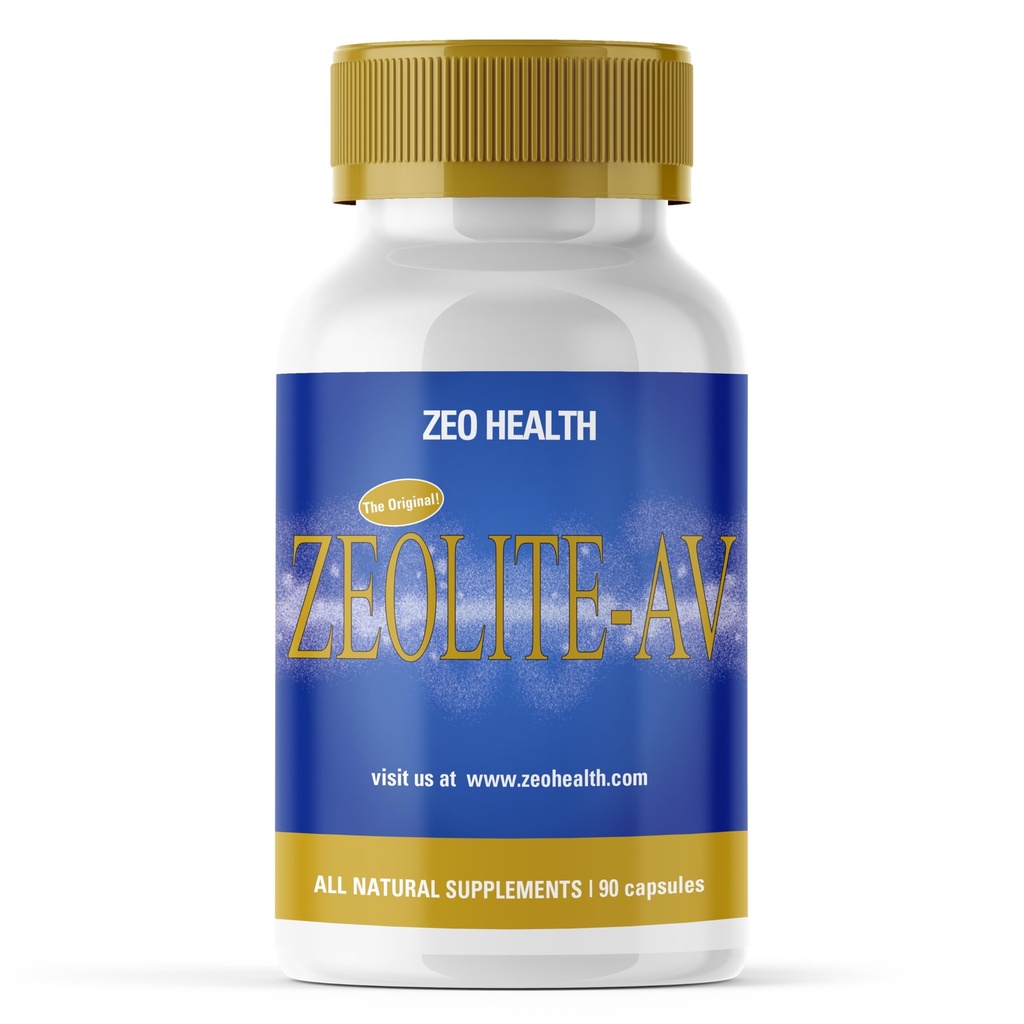 ZEOLITE–AV Cápsulas ← Sistema de Inmunización Potente Booster con Ácido Humic ¦ Restaurar Minerales Trace, Replenish Electrolytes, " Remove Toxins ⋅ Promotes Energy, Restful Sleep, " Alleviates Brain Fog (90 Count)