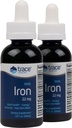 Trace Minerals Ionic Iron, 22mg - Suplemento de Apoyo Energético con Magnesium & Iron - Ayuda Brain Health & Immune System Function - Suplemento líquido sin gluten - 1.9 fl oz (2 Pack) (92 Servings)