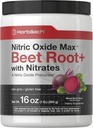 Horbaach Nitric Oxide Powder Silencio 16 oz Silencioso Suplemento para Hombres " Mujeres Silencio con Beet Root " Nitrates ← Mixed Berry Flavor ← Vegan, Non-GMO " Gluten Free