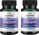 Swanson Copper Antioxidant Immune System Red Blood Cell Support Mineral Supplement (Copper chelate) 2 mg 300 Tabs (2 Pack)