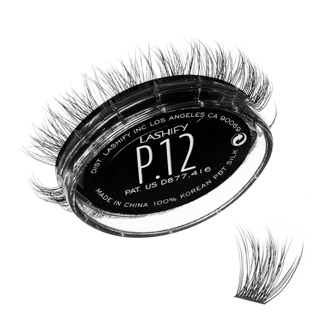 Lashify Plushy 12mm Gossamer Lashes in Black, Easy DIY Falsas pestañas para una mirada voluminosa pero natural