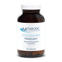 MetaCalma de mantenimiento metabólico - GABA L-Theanine Suplemento para calma, sueño y apoyo al estrés, vitamina B6, folato activo, magnesio &amp; 5-HTP Complejo para adultos, hombres y mujeres - 90 cápsulas