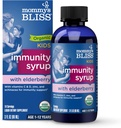 Mami's Bliss Organic Elderberry Syrup & Immunity Boost With Vitamins, Prebiotics & Echinacea for Kids & Adults 1 yr+, 3 Fl Oz