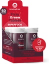 Amazing Grass Fizzy Green Tablets Superfood Berry: Green Superfood Water Flavoring Tablet with Antioxidants & Alkalizing Greens, 60 Cuenta