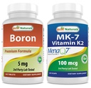 Boron 5 mg &amp; MK-7 Vitamina K2 100 mcg