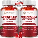 Magnesium Glycinate Gummies 400mg-Potassium Magnesium Suplemento con Magnesium L-Threonate 200mg para Calm Mood & Sleep for Adults, 2 Pack, Raspberry Gummies