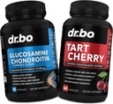 Glucosamine Chondroitin MSM Turmeric " Tart Cherry - Juntas de bonificación del suplemento de salud, Purge Uric Acid Cleanse Flush Antioxidant Píldoras de apoyo conjunto " Tart Cherry Extract Cápsulas