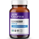 Nuevo Capítulo Vegan Elderberry Capsules con 64x Concentrado Negro Elderberry + Currante Negro para Soporte Integral de Inmunes, Proyecto No GMO Verificado, Gluten Libre, Certificado Vegan, 30 Conde