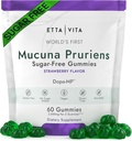 Suplemento de la dopamina - Mucuna libre de azúcar Pruriens Gummies (2g/servido) Energía " Gummies en foco - Potent Mucuna Pruriens Extracto Suplemento para calma Mood and Motivation, Vegan, No Gluten-Free, 60ct