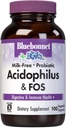 BlueBonnet Probiotic Acidophilus Plus FOS Vegetarian Capsules, 100 Cuenta Refrigeración Se requiere entre 36° F y 46° F.