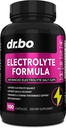 Píldoras de electrolitos suplemento Tablas de sal - Electrolitos cápsulas con potasio, magnesio, sodio, cloruro, sustitución de calcio para Keto, calambres y sal de hidratación Suplementos - 100 cápsulas de hidratación