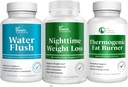 VITAMIN SOLUCIONES Pesadilla de quemador de grasa, pérdida de peso termogénico y píldoras de agua diurética - Metabolismo y retención de agua para mujeres y hombres 180 capas