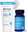 VitaMedica Arnica Montana Tablets " Arnica Gel Bundle for Natural Pain, Bruising, and Swelling - 150 Rapid Dissolve Tablets / 3 Ounce Water-Based Gel - Made in USA