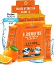 KEY NUTRIENTS Empaquetaduras de polvo de electrolitos 20 Pack - No Azúcar, Delicious Tangy Orange, Packs de hidratación con Polvo de electrolito para refrescar mezcla paquetes de bebidas de electrolito - Cero calorías