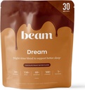 Beam Dream Sleep Powder, L-Theanine, Apigenin, Reishi y Magnesium, Third Party Tested Natural Sleep Aid & Sleep Supplement for Deep Sleep, Relaxation and Recovery, Natural Sleep Support, 30 Servings