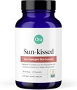 Ora Orgánico Suplemento de salud de la piel - Sun Damage Support - Promueve la defensa natural de la piel  sometida Antioxidantes veganos incluyendo Astaxanthin y carotenoides - 1 mes de suministro, 60 cápsulas