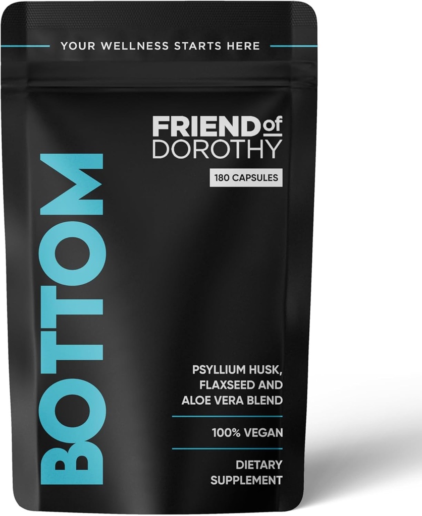 Suplemento de fibra de fondo para el tiempo de preparación sin esfuerzo - Ayuda a promover la regularidad digestiva - Psyllium Husk Basado - para hombres que átomo, cápsulas Vegan