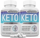 (2 Pack) Ketogenix Keto Pills 1275MG Nueva & Mejorada Formula Contiene Apple Sider Vinegar Extra Virgin Olive Oil Powder Green Tea Leaf 120 Capsules