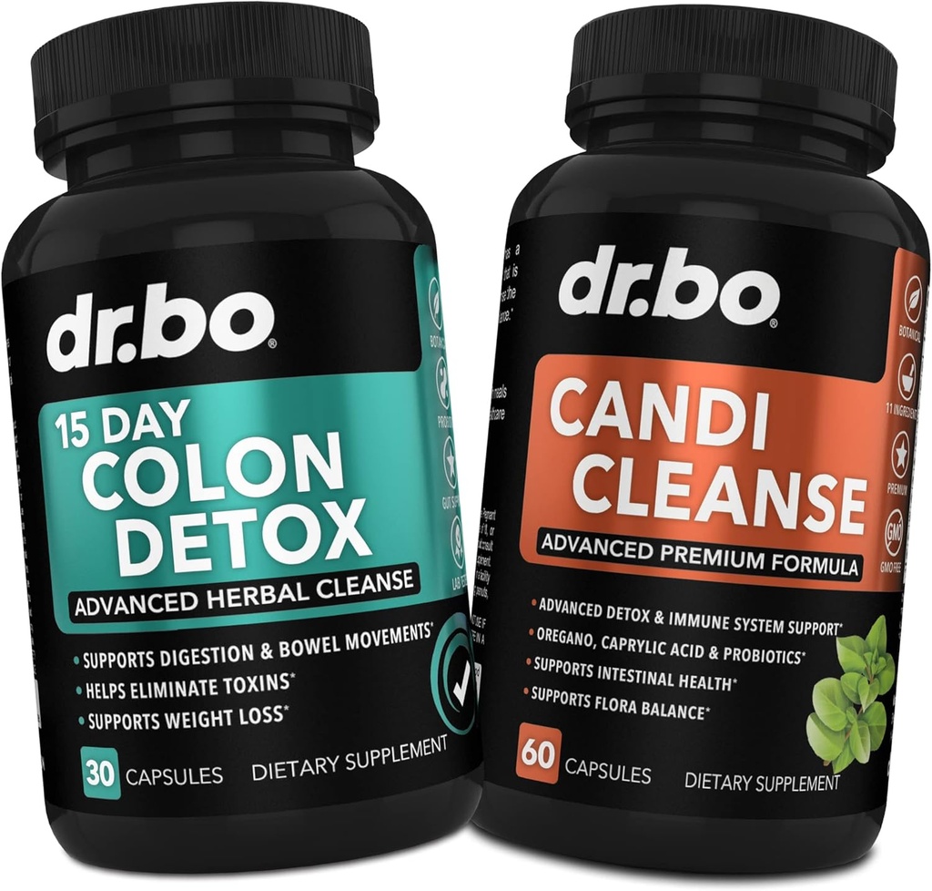 Colon Candi Cleanse Detox Support - Anti Overgrowth Píldoras de limpieza " Probiótico - Control de equilibrio " Laxante natural rápido para el alivio del estreñimiento - Bowel Movimiento Gut Health