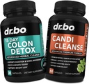 Colon Candi Cleanse Detox Support - Anti Overgrowth Píldoras de limpieza " Probiótico - Control de equilibrio " Laxante natural rápido para el alivio del estreñimiento - Bowel Movimiento Gut Health