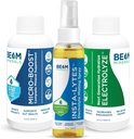 BEAM MINERALS Paquete de Viajes _ Electrolito & Micronutrientes Soporte On-The-Go ← Micro-Boost, Electrolyze y Insta-Lytes 2 fl Oz