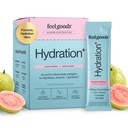 Siente los bienes Hidratación Héroe, 1000 mg Electrolitos Polvo, Azúcar Libre, Magnesio, Agua de coco orgánico, L Theanine, Vitamina C & B12, No GMO, Keto, Vegan, Packets de electrolitos.